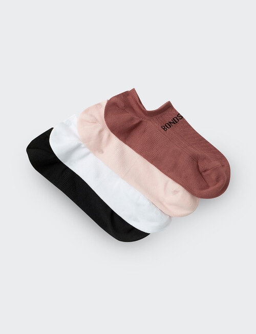Bonds Sport No Show Sock, 4-Pack, Earth & Mona product photo View 03 L