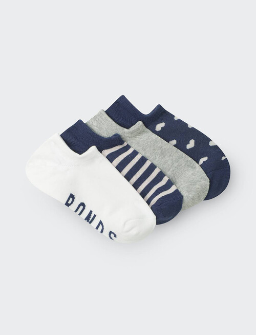 Bonds Fashion No Show Sock, 4-Pack, Polka Heart product photo View 03 L