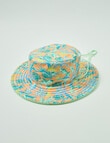 Wavetribe Palm Tree Reversible Bucket Hat, Green product photo View 02 S