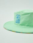 Wavetribe Palm Tree Reversible Bucket Hat, Green product photo View 03 S