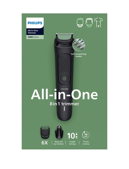 Philips Series 3000 8-in-1 Hair Trimmer, MG3940/15 product photo View 02 L