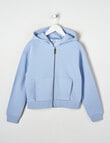Switch Malibu Sports Pastel Edit Boxy Zip Up Hoodie, Periwinkle product photo