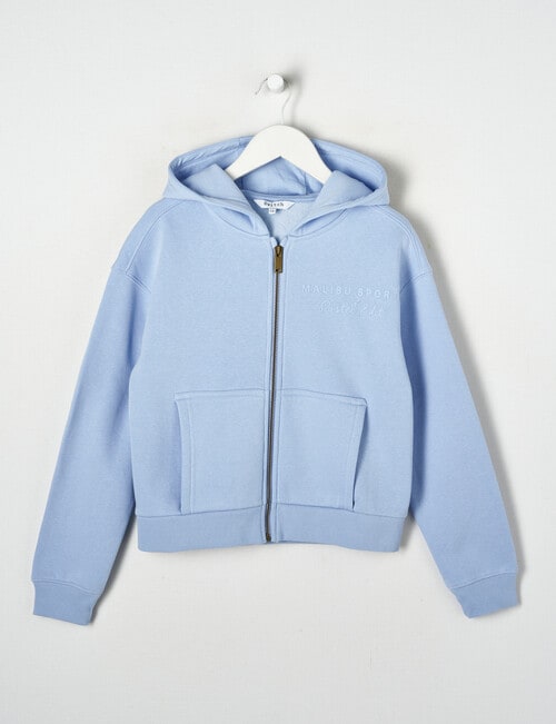 Switch Malibu Sports Pastel Edit Boxy Zip Up Hoodie, Periwinkle product photo