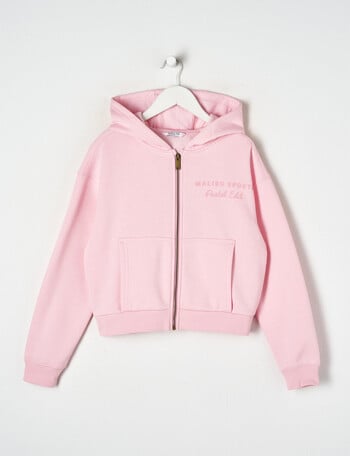 Switch Malibu Pastel Edit Boxy Zip Up Hoodie, Bubblegum product photo