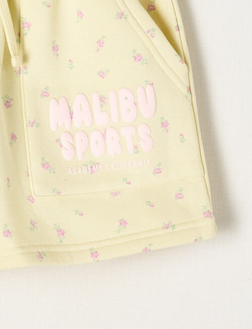 Switch Malibu Sports Ditsy Floral Short, Pale Lemon product photo View 02 L