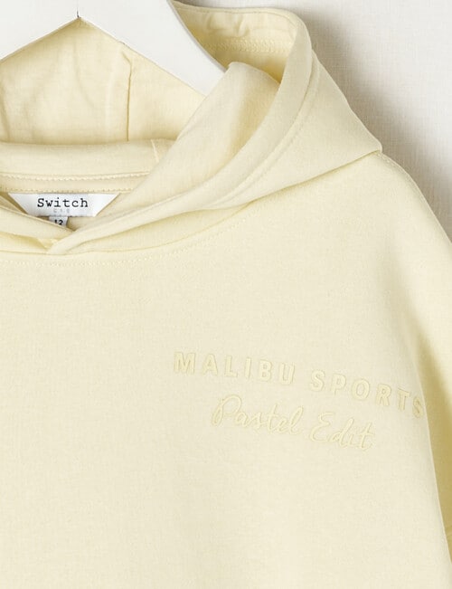 Switch Malibu Sports Pastel Edit Oversized Hoodie, Lemon product photo View 03 L