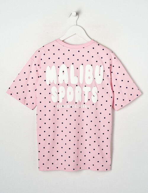 Switch Malibu Sports Spots Oversized Short Sleeve Tee, Baby Pink product photo View 02 L