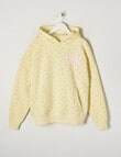 Switch Malibu Sports Ditsy Floral Oversized Hoodie, Pale Lemon product photo