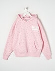 Switch Malibu Ditsy Floral Oversized Hoodie, Baby Pink product photo