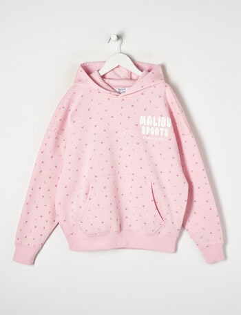 Switch Malibu Ditsy Floral Oversized Hoodie, Baby Pink product photo