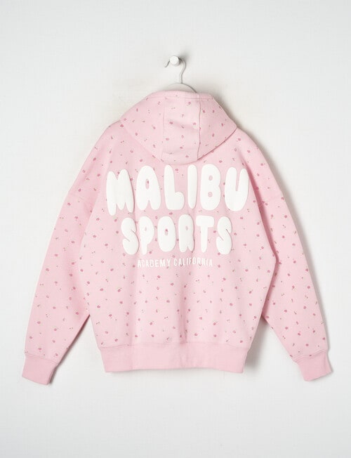Switch Malibu Ditsy Floral Oversized Hoodie, Baby Pink product photo View 02 L