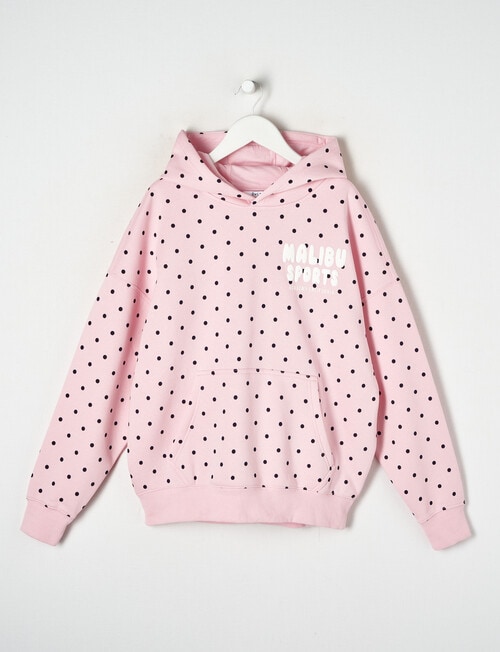 Switch Malibu Sports Spots Oversized Hoodie, Baby Pink product photo