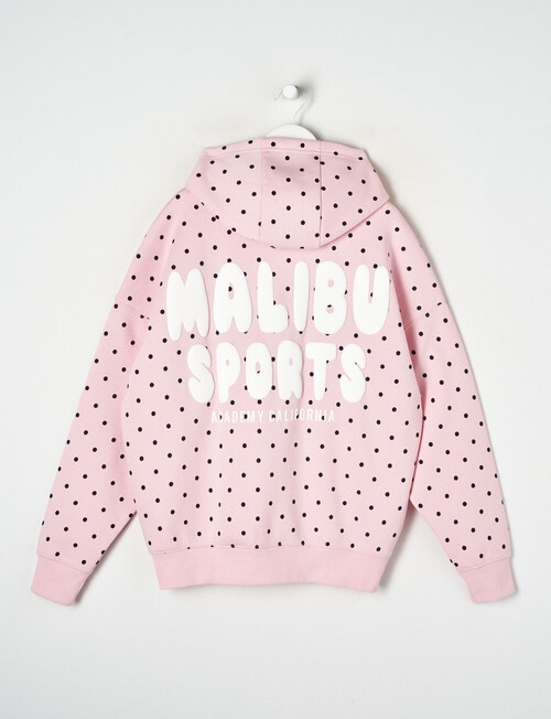 Switch Malibu Sports Spots Oversized Hoodie, Baby Pink product photo View 02 L