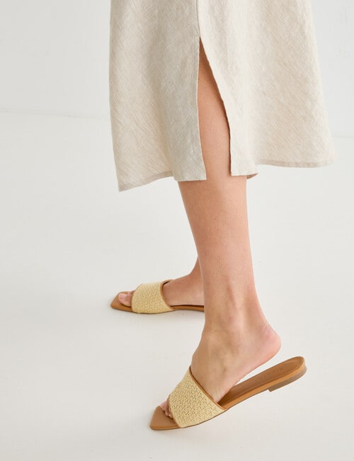 Zest Linen Bias Cut Skirt, Sandshell product photo View 04 L