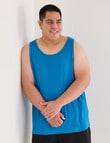 Gasoline King Size Rib Singlet, Navy product photo