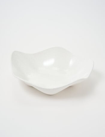 Robert Gordon Wavy Fruit Bowl, White Speckle, 33cm product photo