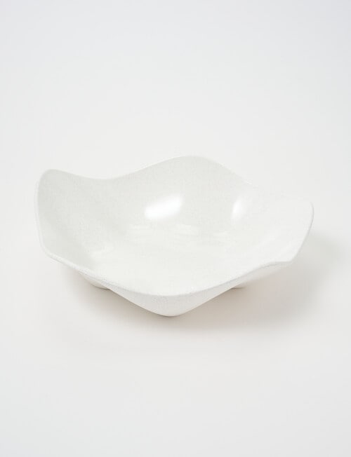 Robert Gordon Wavy Fruit Bowl, White Speckle, 33cm product photo