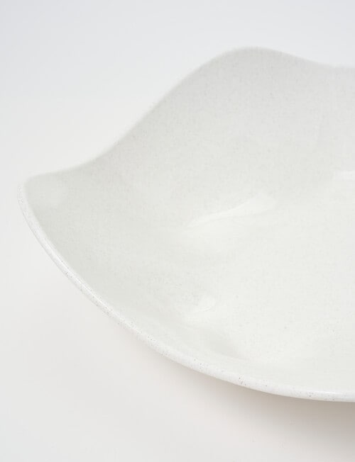 Robert Gordon Wavy Fruit Bowl, White Speckle, 33cm product photo View 04 L