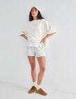 Zest Lounge Loop Back Shorts, Silver Melange product photo