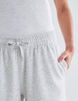 Zest Lounge Loop Back Shorts, Silver Melange product photo View 05 S