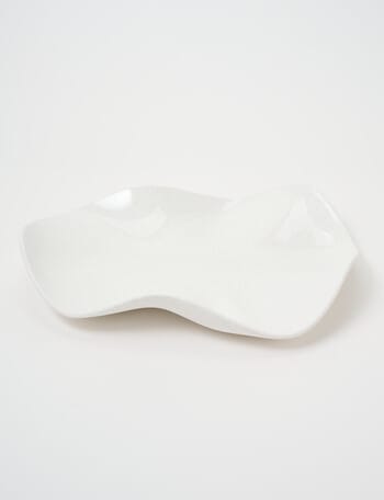 Robert Gordon Wavy Platter, White Speckle, 36cm product photo