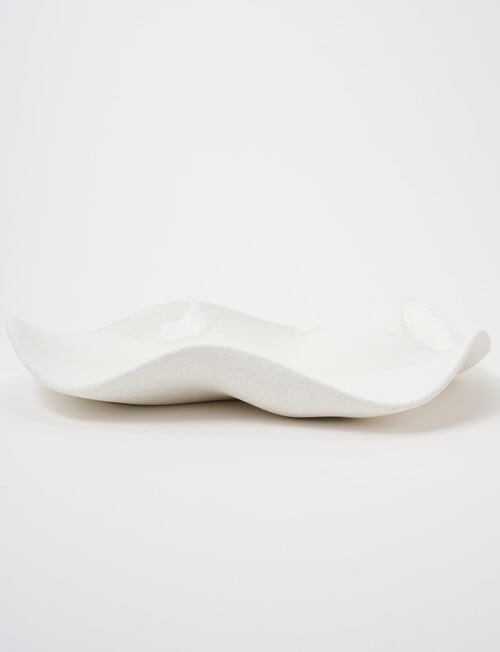 Robert Gordon Wavy Platter, White Speckle, 36cm product photo View 02 L