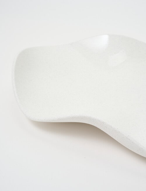 Robert Gordon Wavy Platter, White Speckle, 36cm product photo View 04 L