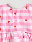 Teeny Weeny Alphabet Soup Top & Bloomer Set, 2-Piece, Pink Check product photo View 04 S