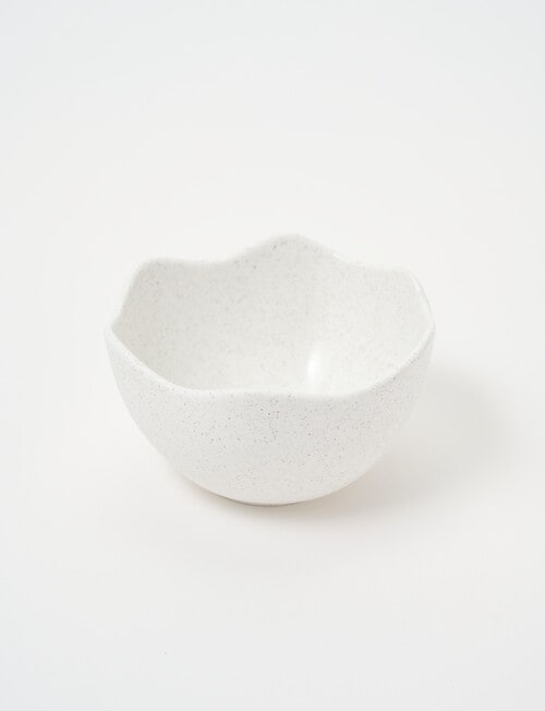 Robert Gordon Wavy Condiment Bowl, White Speckle, 11.7cm product photo