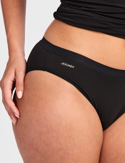 Jockey Everyday Comfort Bamboo Bikini Brief, Black product photo View 03 L
