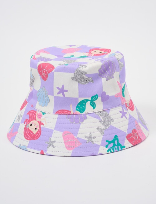 Mac & Ellie Mermaid Reversible Bucket Hat, Purple product photo