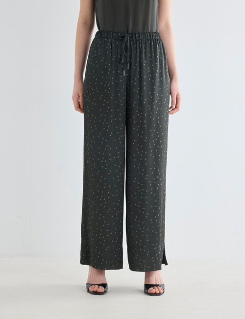 State of play Ivy Pant, Dark Green Spot product photo View 03 L
