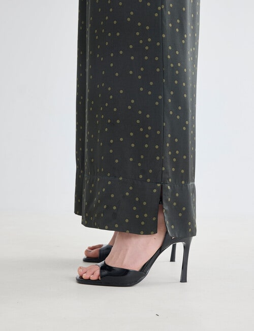 State of play Ivy Pant, Dark Green Spot product photo View 04 L