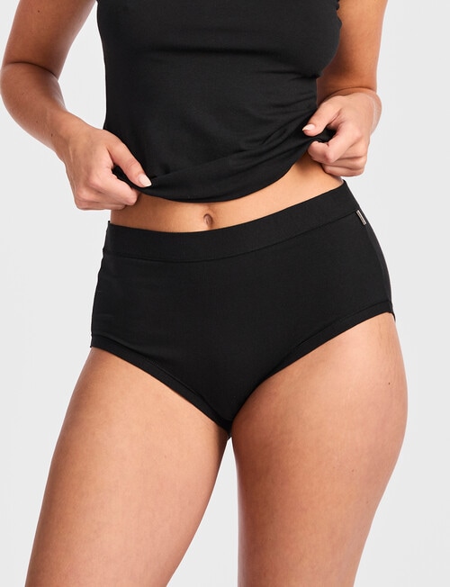 Jockey Comfort Classics Cotton Full Brief, 2-Pack, Black product photo