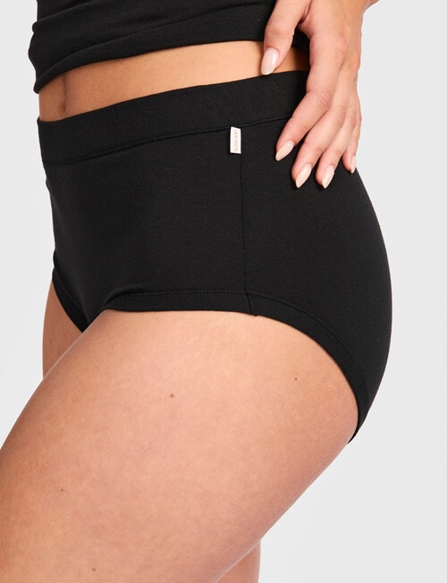 Jockey Comfort Classics Cotton Full Brief, 2-Pack, Black product photo View 03 L