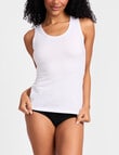 Jockey Comfort Classic Cotton Singlet, White product photo