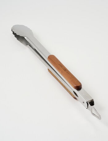SouthWest BBQ Tongs Acacia Handle, 46cm product photo