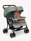 Joie Aire Twin 4-Wheel Stroller, Pebble product photo