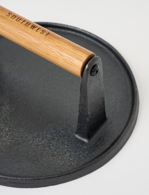 SouthWest BBQ Cast Iron Smash Burger Press product photo View 03 L