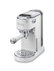 DeLonghi Dedica Duo with Cold Brew Coffee Machine, White, EC890.WI product photo