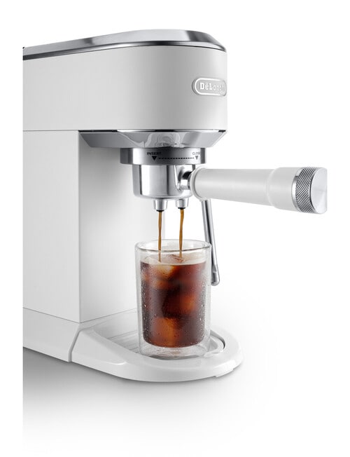 DeLonghi Dedica Duo with Cold Brew Coffee Machine, White, EC890.WI product photo View 03 L