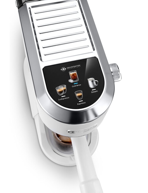DeLonghi Dedica Duo with Cold Brew Coffee Machine, White, EC890.WI product photo View 04 L