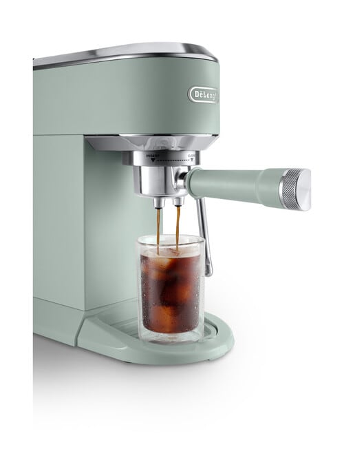DeLonghi Dedica Duo with Cold Brew Coffee Machine, Green, EC890.GR product photo View 03 L