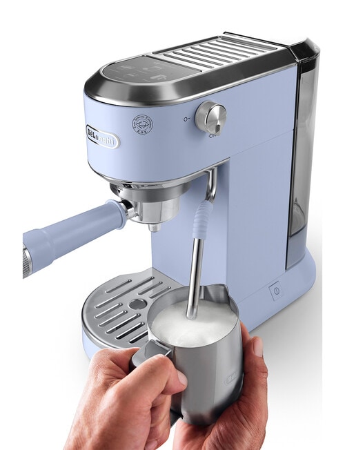 DeLonghi Dedica Duo with Cold Brew Coffee Machine, Blue, EC890.LA product photo View 03 L