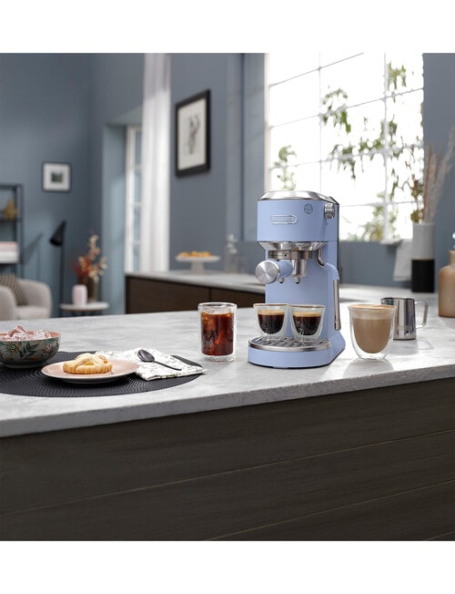 DeLonghi Dedica Duo with Cold Brew Coffee Machine, Blue, EC890.LA product photo View 05 L