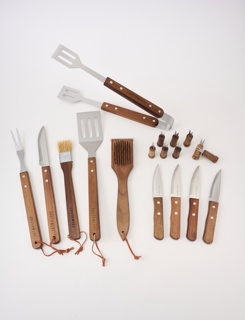 SouthWest BBQ 18-Piece BBQ Tool Set with Hard Case product photo View 03 L