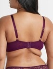 Perfects Be Free Lace Balconette Bra, Burgundy product photo View 02 S