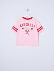 Mac & Ellie Kind Short Sleeve Sporty Boxy Tee, Light Pink product photo View 02 S