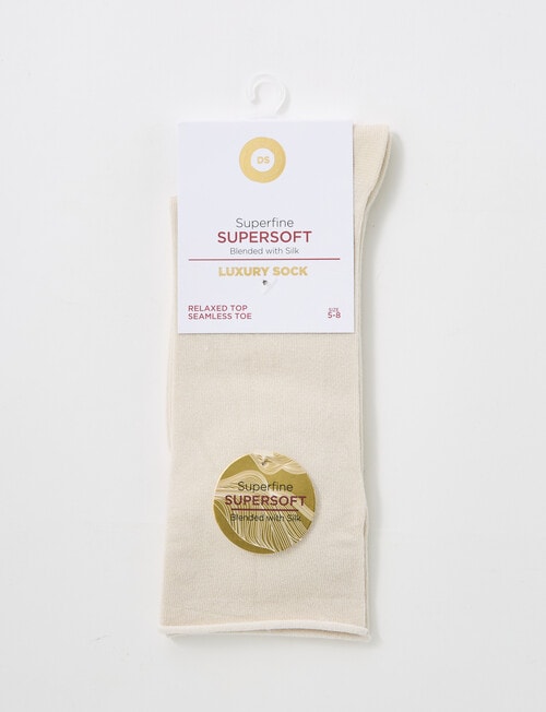 DS Socks Viscose Roll Top Sock, Rainy Day, 5-11 product photo