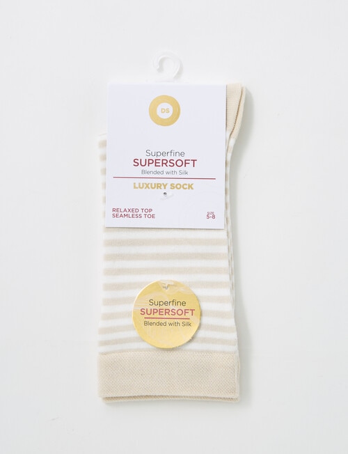 DS Socks Viscose Stripe Sock, Rainy Day, 5-11 product photo